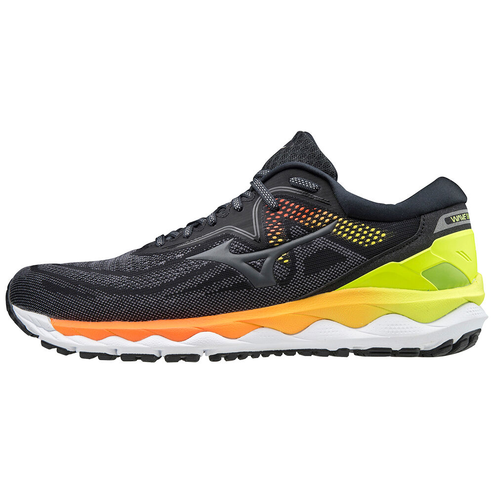 Zapatillas Running Mizuno Wave Sky 4 Hombre Gris/Amarillo Comprar FANW-90287